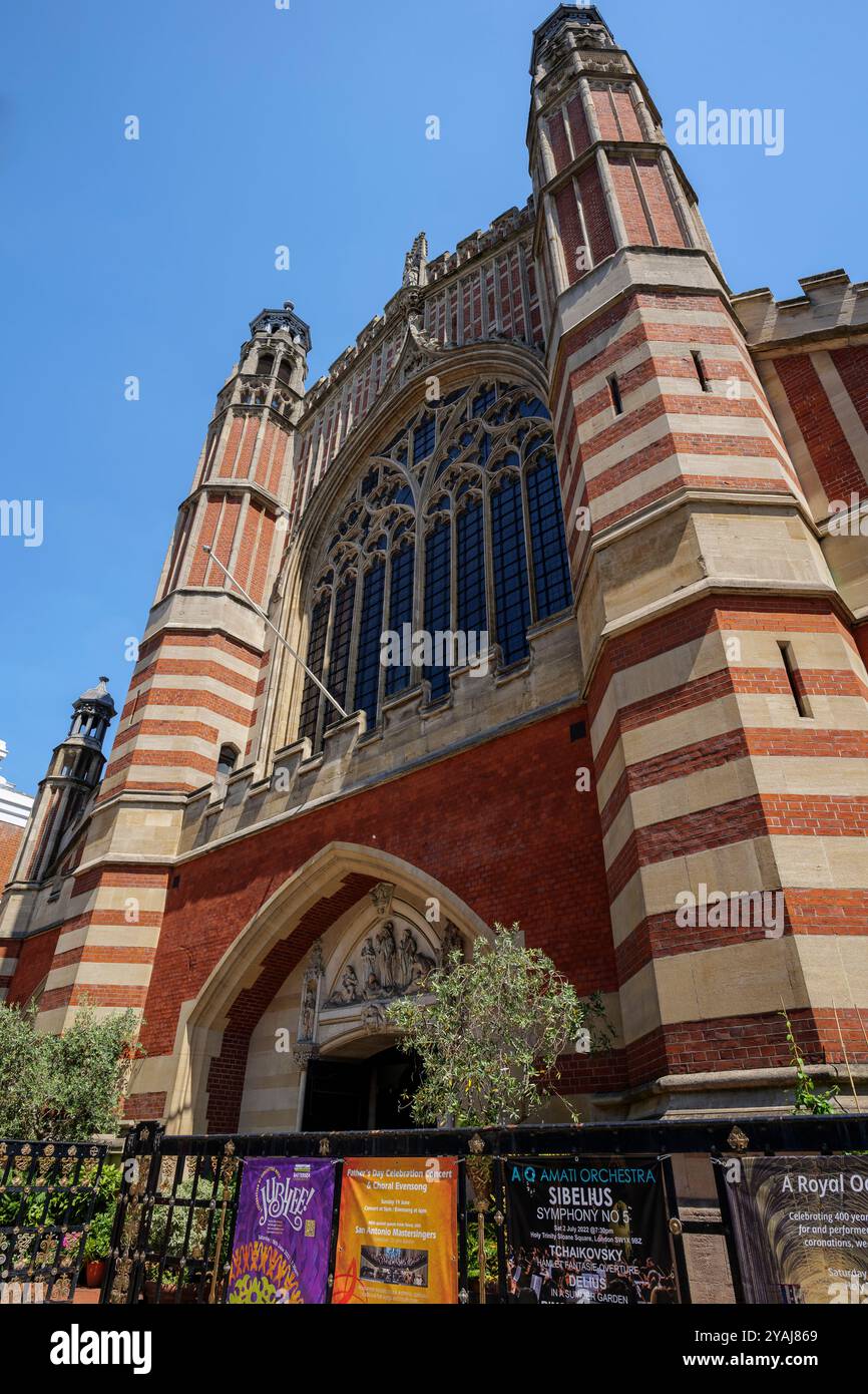 Londres - 05 28 2022 : vue de l'église Holy Trinity à Sloane St. Banque D'Images