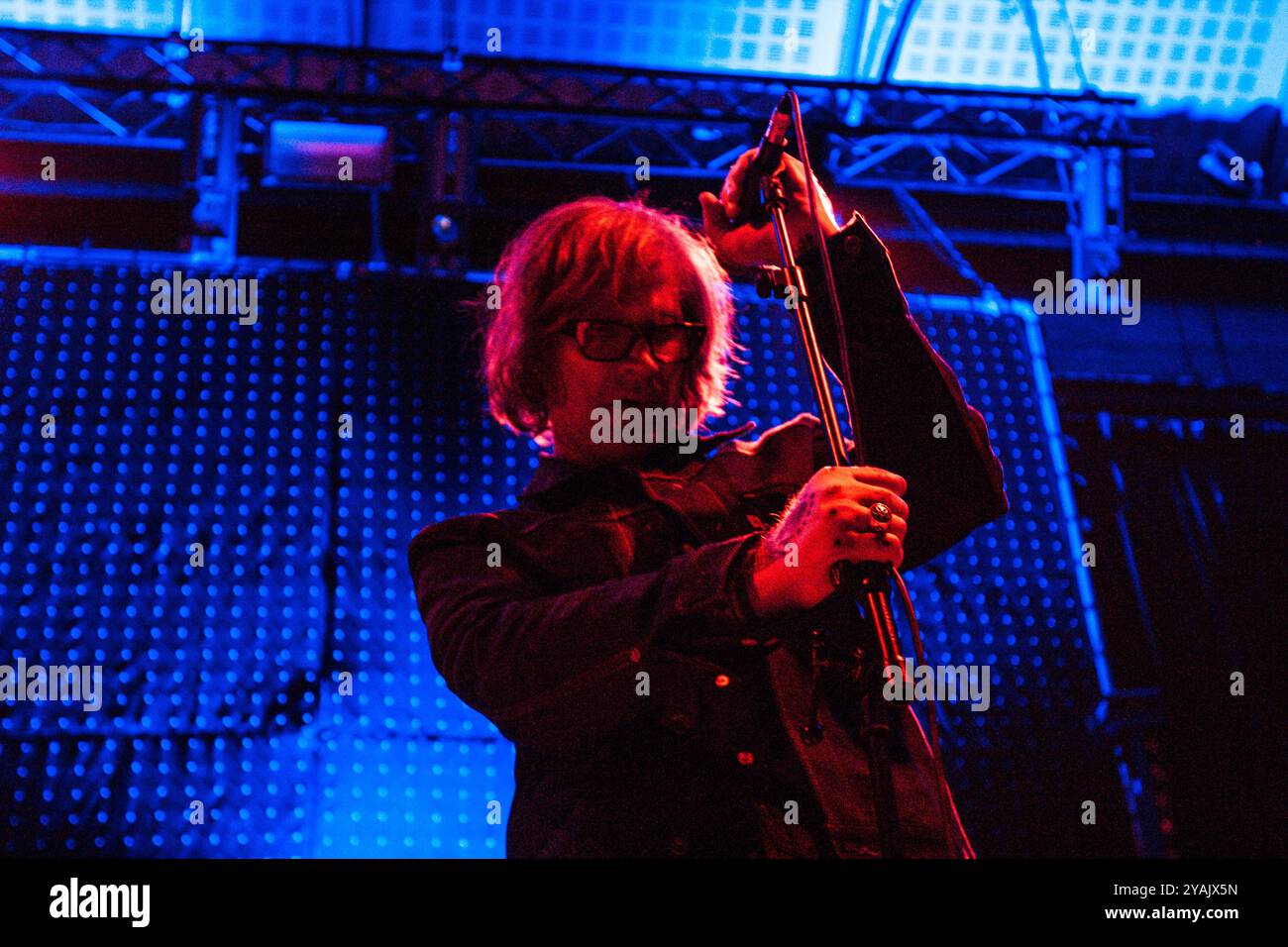 Mark Lanegan se produisant à Riverside, Newcastle le 15 janvier 2015 Banque D'Images