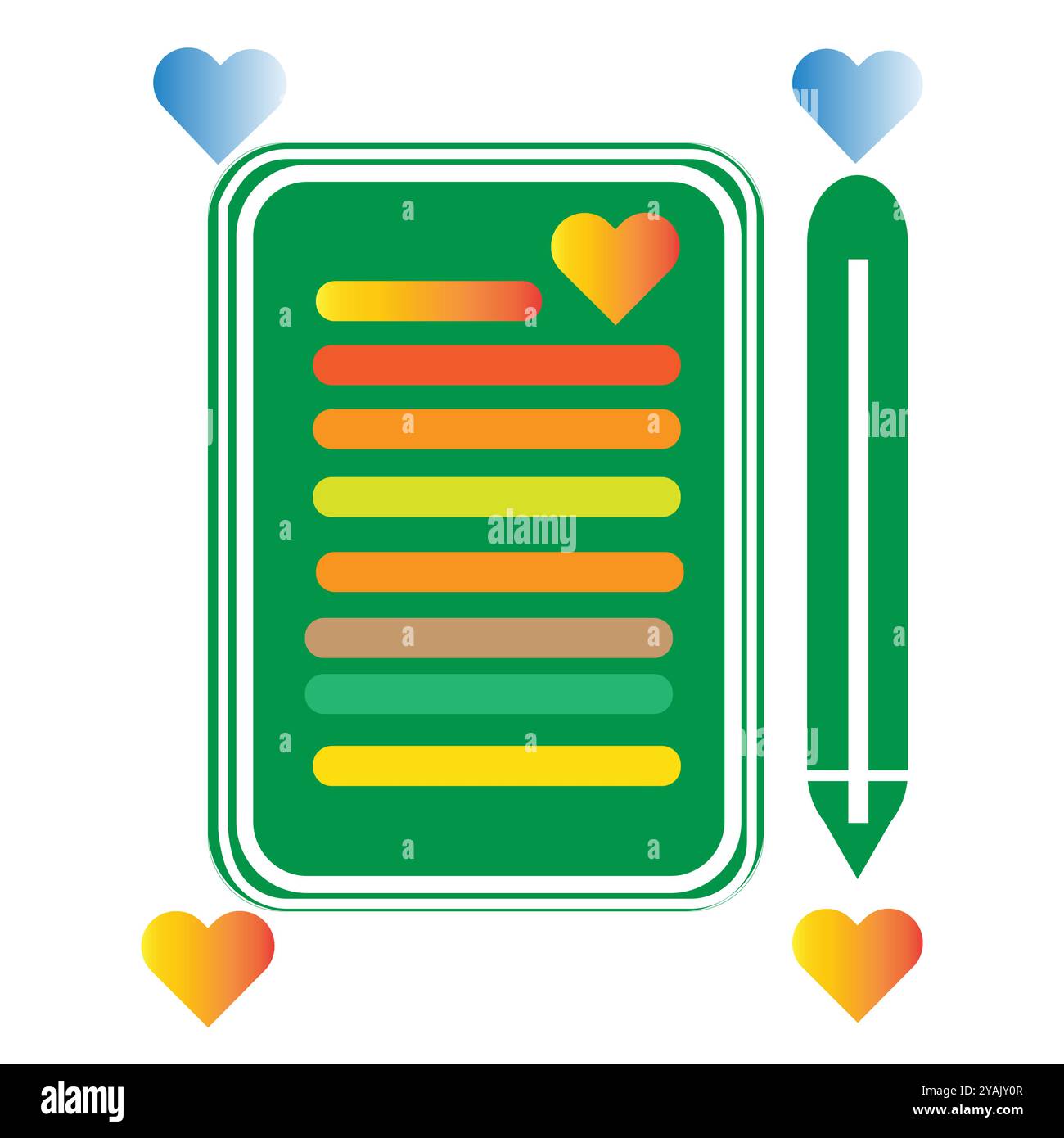 Design pad couleur eps fichier d'édition facile Illustration de Vecteur