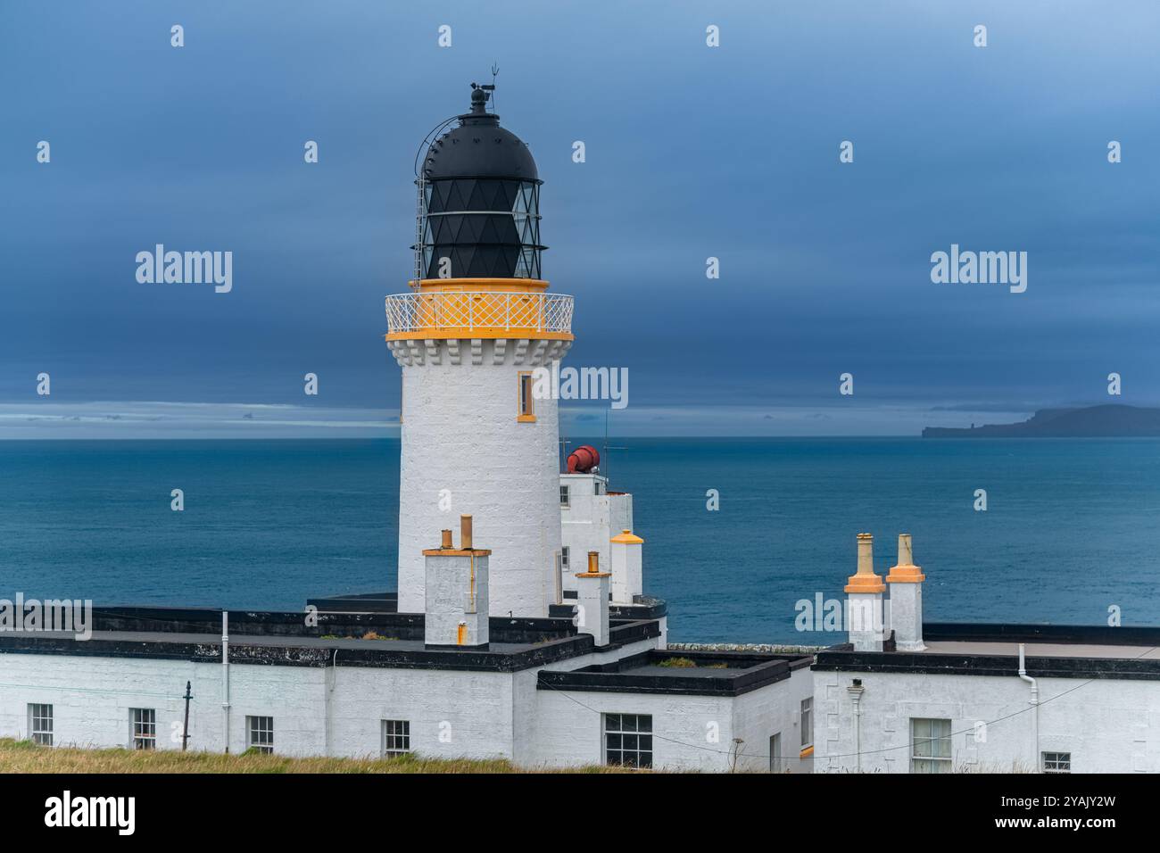 Dunnet Head, dans le Caithness, sur la côte nord de l'Écosse, le point le plus au nord de la partie continentale de la Grande-Bretagne. Banque D'Images