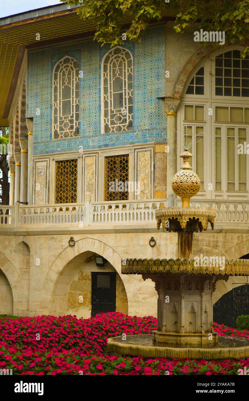 Türkiye, Turquie, Istanbul, Palais de Topkapi, quatrième Cour, jardin des Lions, Banque D'Images