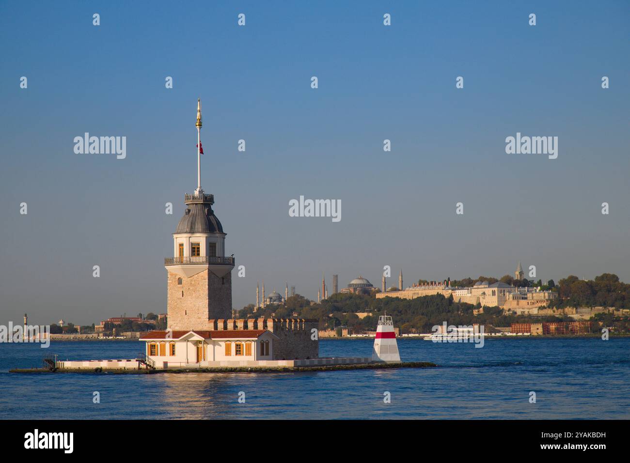 Türkiye, Turquie, Istanbul, Üsküdar, Tour de la jeune fille, Bosphore, Banque D'Images