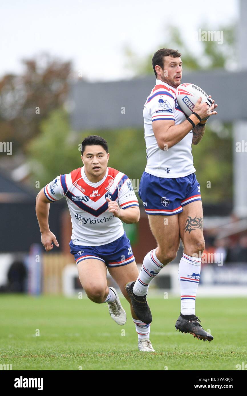 Wakefield, Angleterre - 13 novembre 2024 - Jay Pitts de Wakefield Trinity en action. Rugby League, Betfred Championship semi final, Play Off., Wakefield Trinity vs York Knights au DIY Kitchens Stadium, Wakefield, Royaume-Uni Dean Williams Banque D'Images