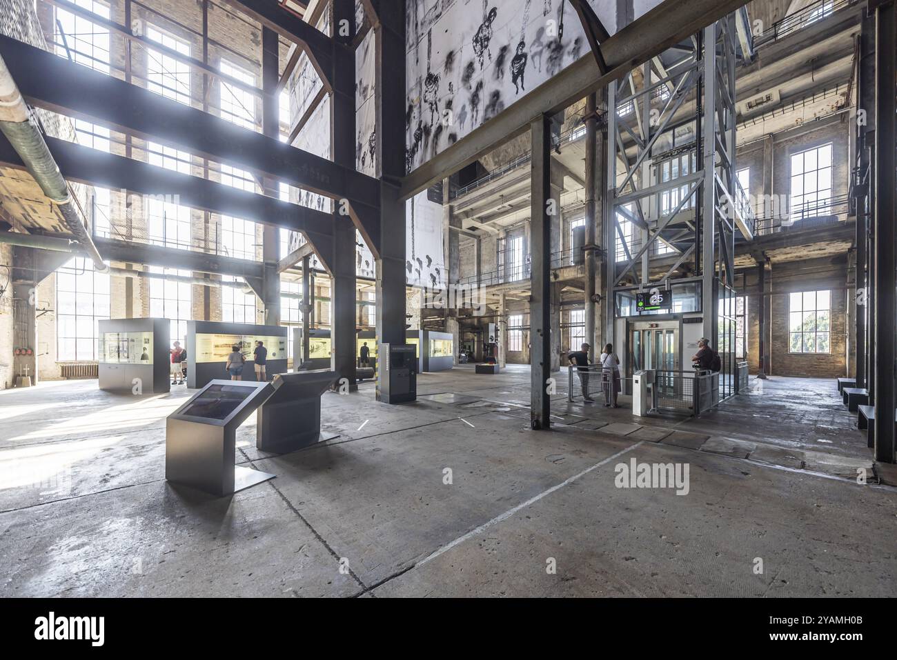 Musée historique-technique, Peenemuende Monument paysage. Les nationaux-socialistes ont développé des armes de guerre au centre d'essais militaires du HVP pendant la période Banque D'Images