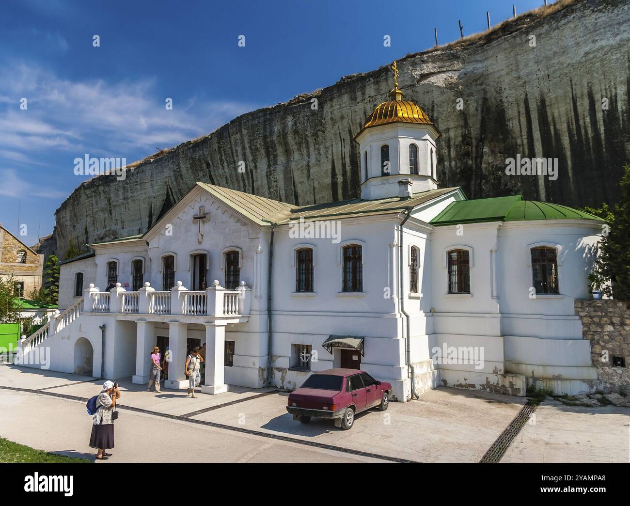 SÉBASTOPOL, UKRAINE, 10 SEPTEMBRE : vue sur le monastère Inkerman le 10 septembre 2009 à Sébastopol, Ukraine, Europe Banque D'Images