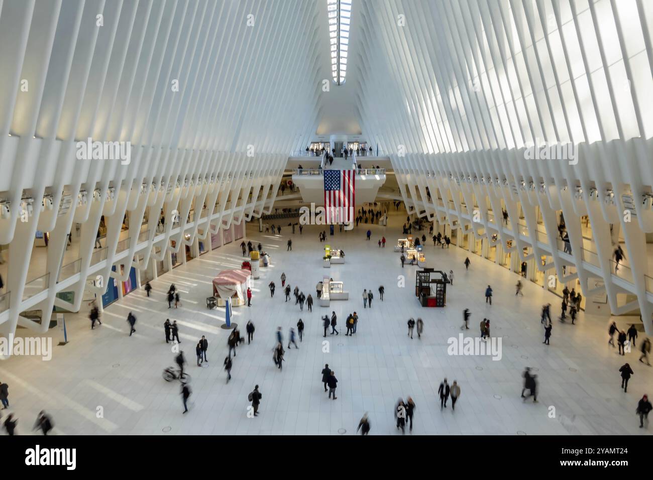 16 janvier 2023, New York, NY, États-Unis : à l'intérieur du bâtiment Oculus One World Trade Center au Westfield World Trade Center Banque D'Images