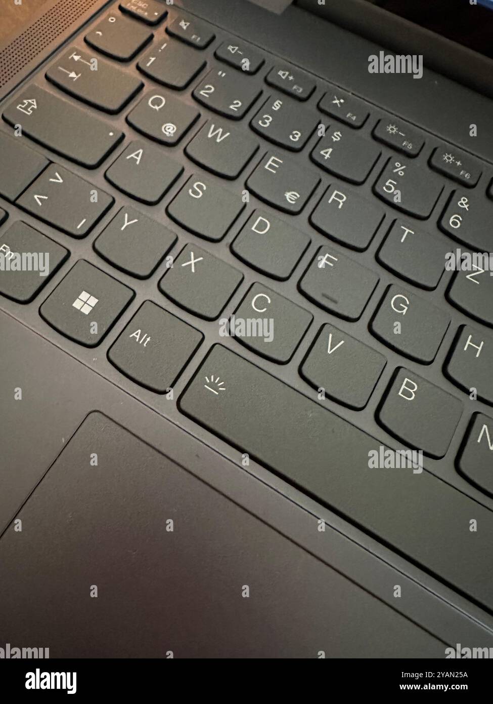 gros plan du clavier gris Banque D'Images