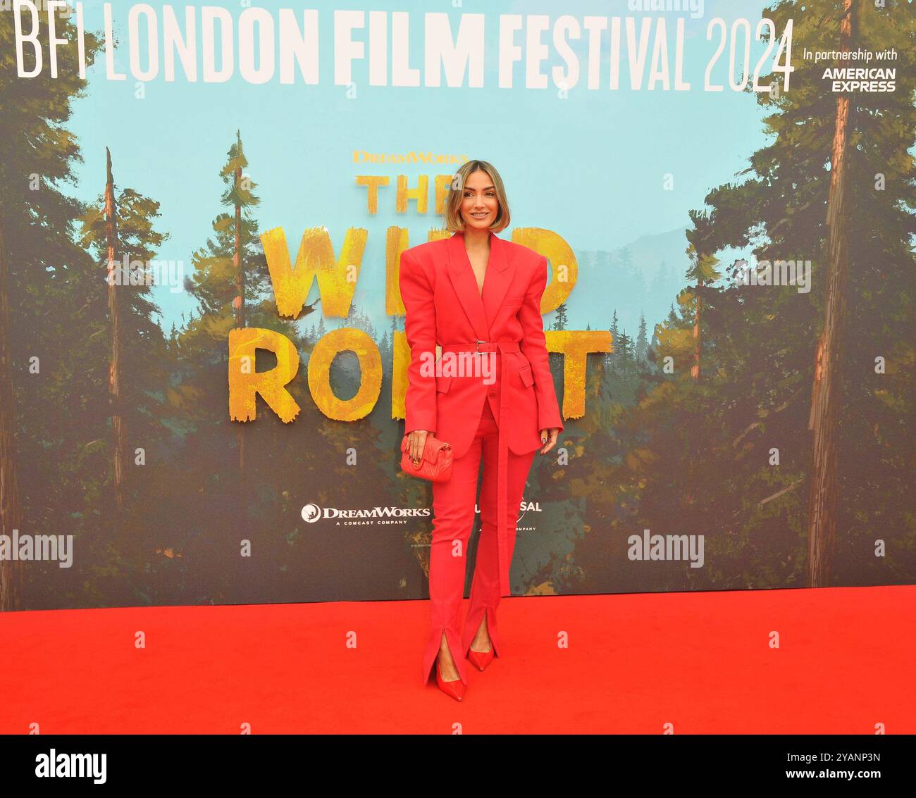 Londres, Royaume-Uni. 13 octobre 2024. Frankie Bridge lors de la présentation spéciale du 68e Festival du film de Londres du 'The Wild robot', Royal Festival Hall, Belvedere Road, le dimanche 13 octobre 2024 à Londres, Angleterre, Royaume-Uni. CAP/CAN © CAN/Capital Pictures crédit : Capital Pictures/Alamy Live News Banque D'Images