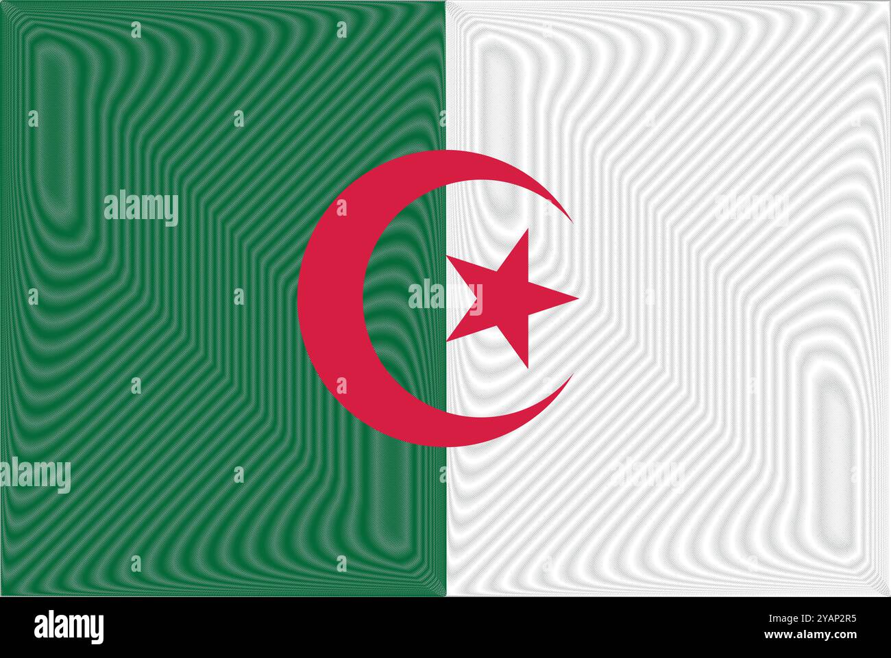 Algérie jour de la Révolution le 1er novembre. Fond de vecteur de drapeau Algérie de style Scribble. Affiche, carte, bannière. Illustration de Vecteur