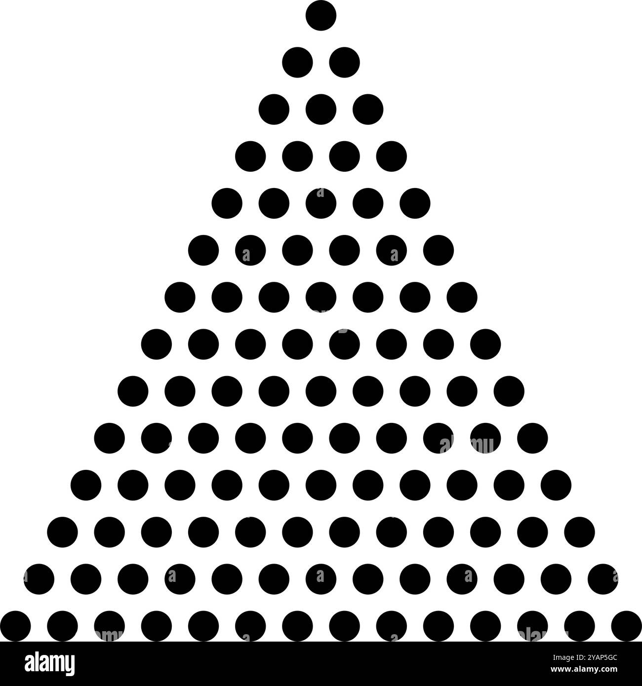 Élément de conception de triangle en pointillés demi-teinte . Texture de forme de flèche triangulaire en mosaïque ponctuée de vecteur isolé Illustration de Vecteur