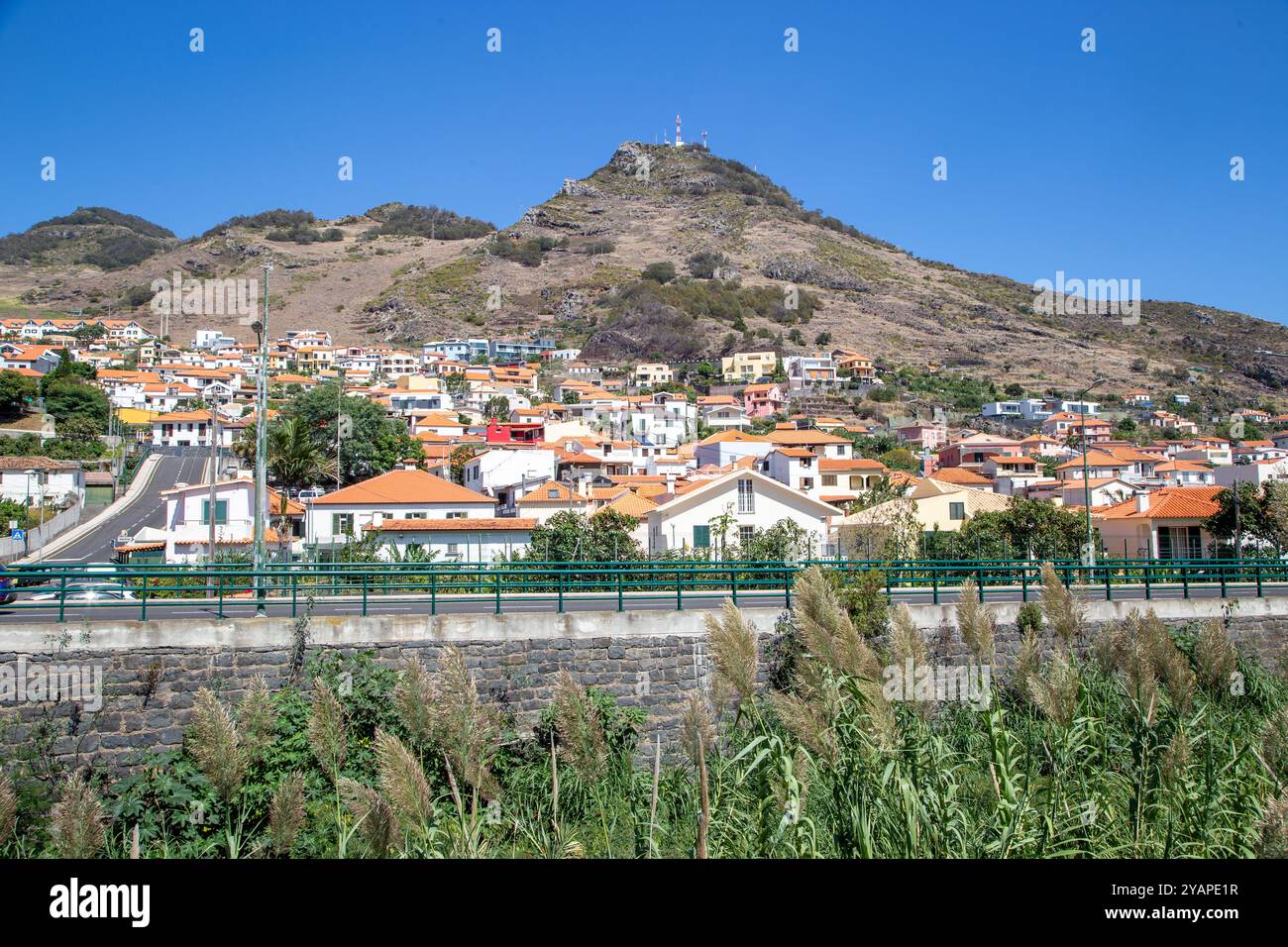 Machico, la deuxième plus grande ville de l'île portugaise de Madère Banque D'Images