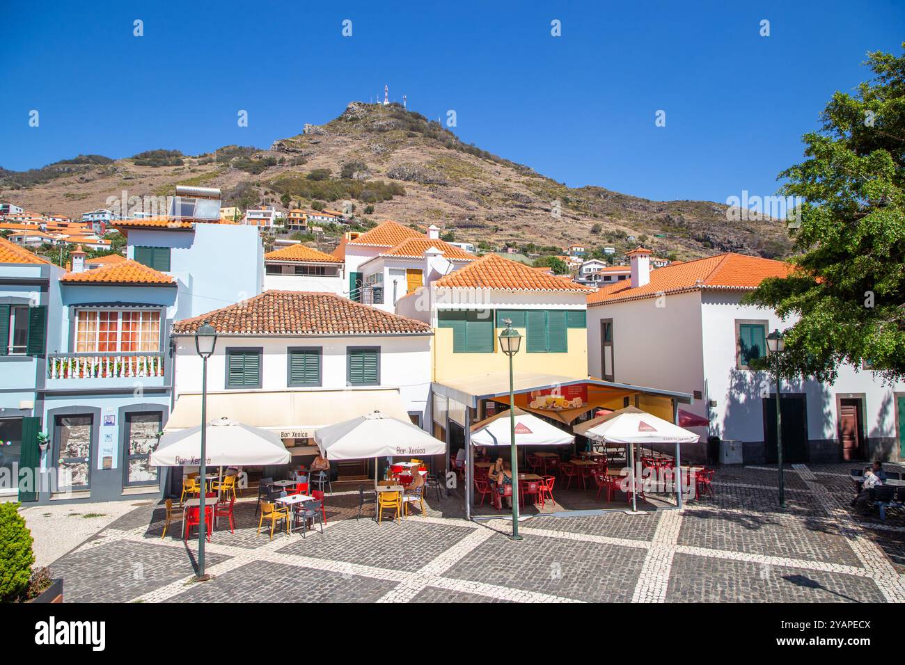 Machico, la deuxième plus grande ville de l'île portugaise de Madère Banque D'Images