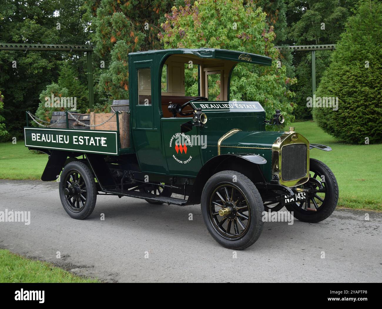 1914 Albion A14 Dray Banque D'Images