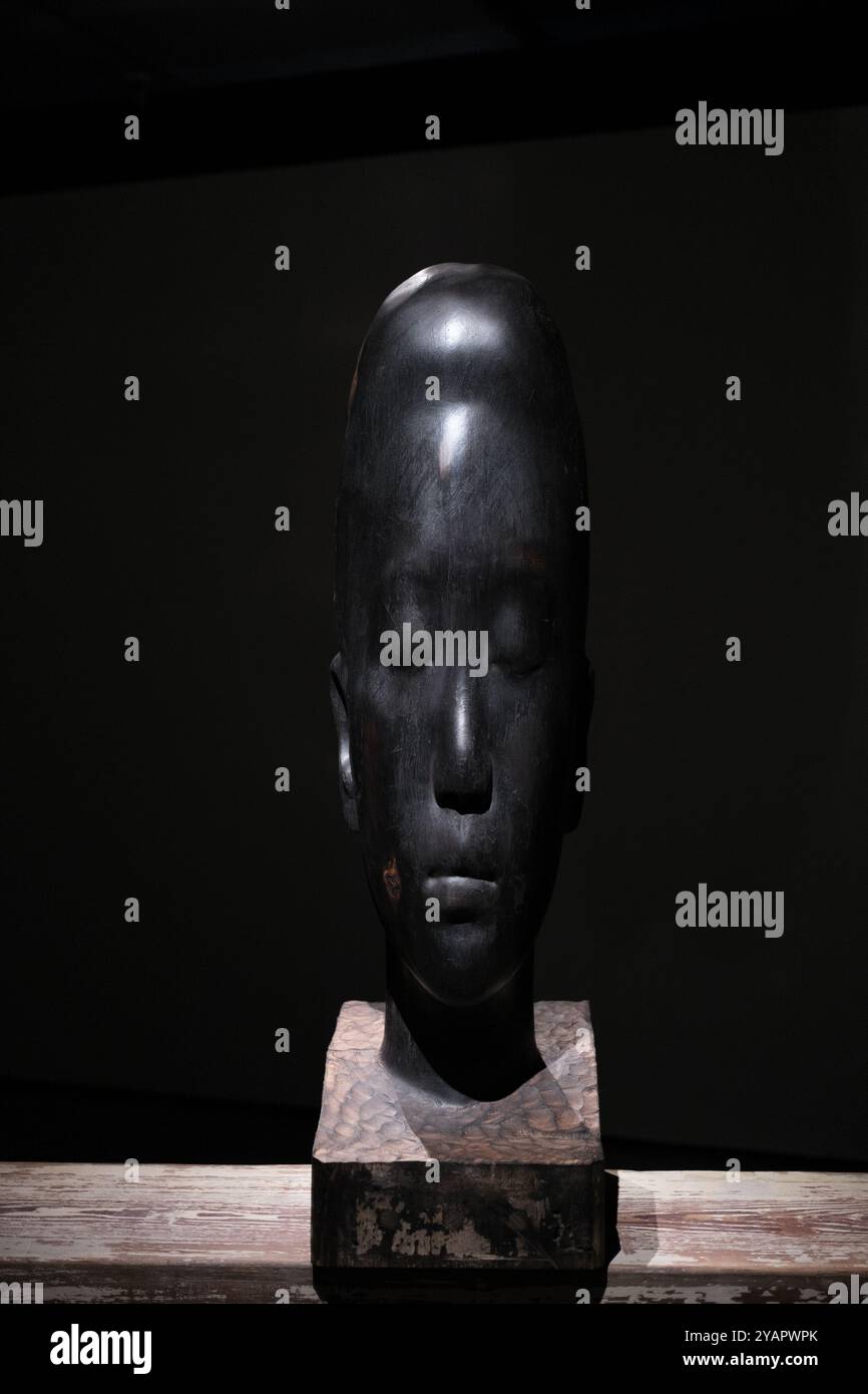 L'artiste Jaume Plensa lors de la présentation de l'exposition 'Jaume Plensa. Interior Matter', à l'Espacio Fundacion Telefonica, le 15 octobre, Banque D'Images