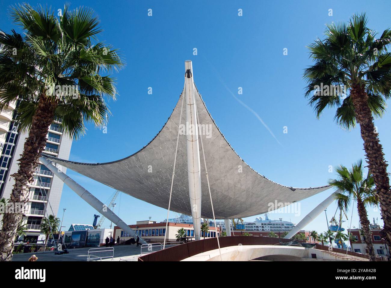 Projet Veliera, œuvre architecturale dans le centre de la ville de Durres Banque D'Images