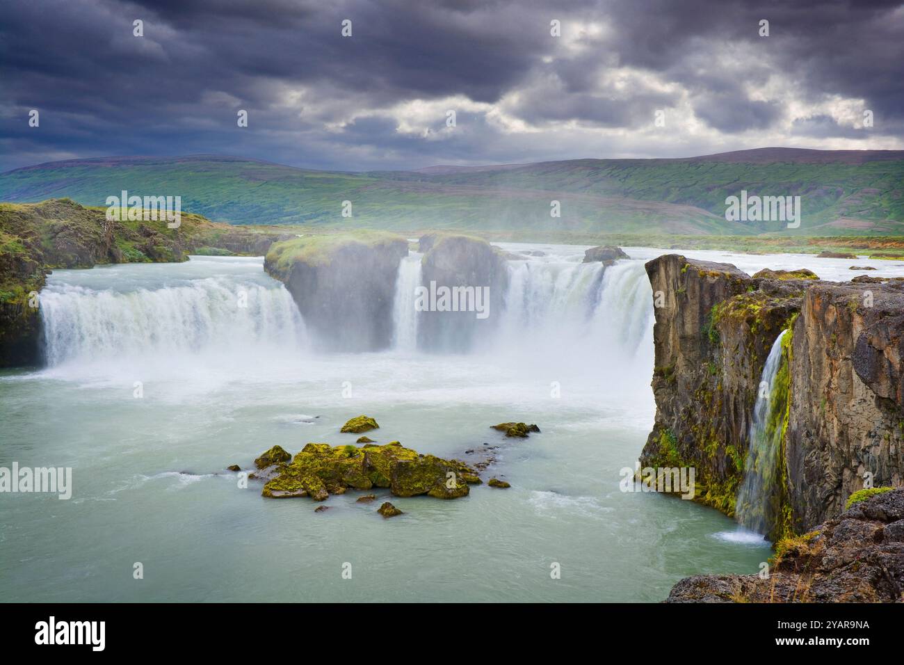 Cascade de Goðafoss dans le nord de l'Islande Banque D'Images