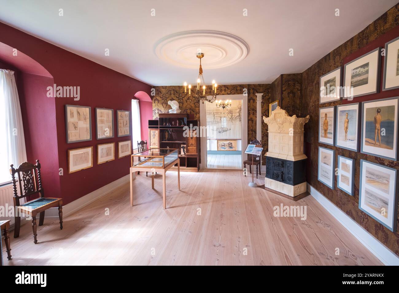 Odden Hovedgård, musée consacré à l'œuvre de l'artiste danois J.F. Willumsen (1863-1958) Banque D'Images