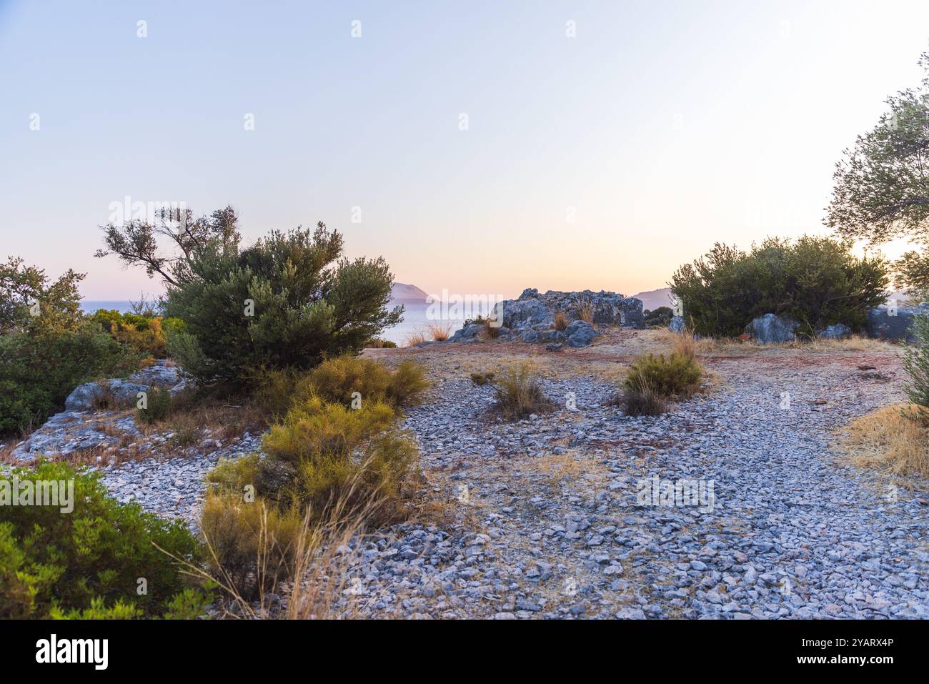 Photo de paysage de la ville antique d'Antiphellos. Kas, Turquie Banque D'Images