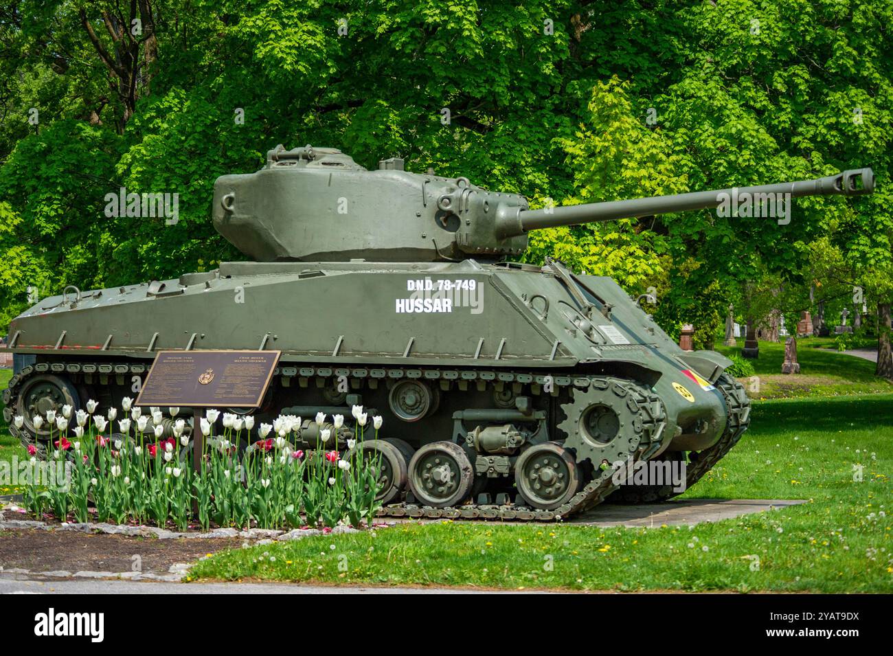 Char des Forces canadiennes - Hussar MDN 78-749 - Beechwood Banque D'Images