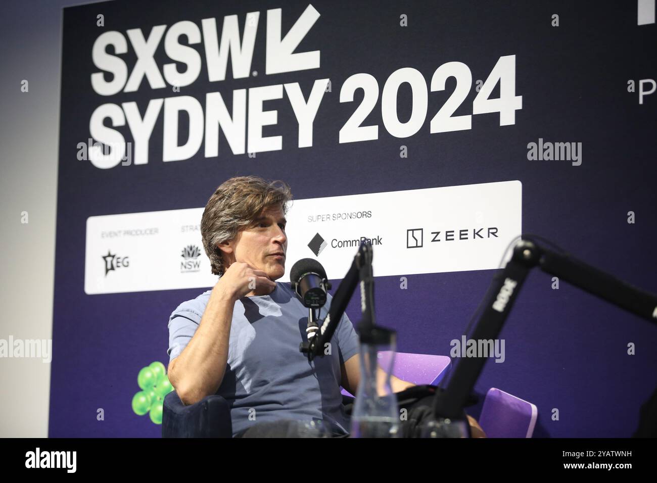 Sydney, Australie. 16 octobre 2024 : SXSW Sydney. Sur la photo : « mieux qu’hier » avec Osher Günsberg et Allegra Spender. Crédit : Richard Milnes/Alamy Live Banque D'Images