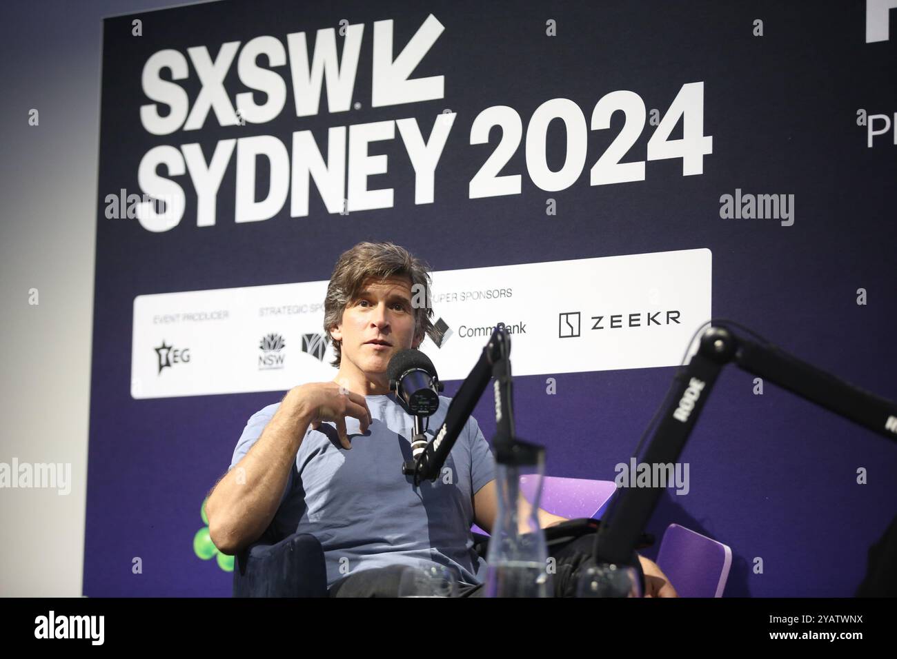 Sydney, Australie. 16 octobre 2024 : SXSW Sydney. Sur la photo : « mieux qu’hier » avec Osher Günsberg et Allegra Spender. Crédit : Richard Milnes/Alamy Live Banque D'Images