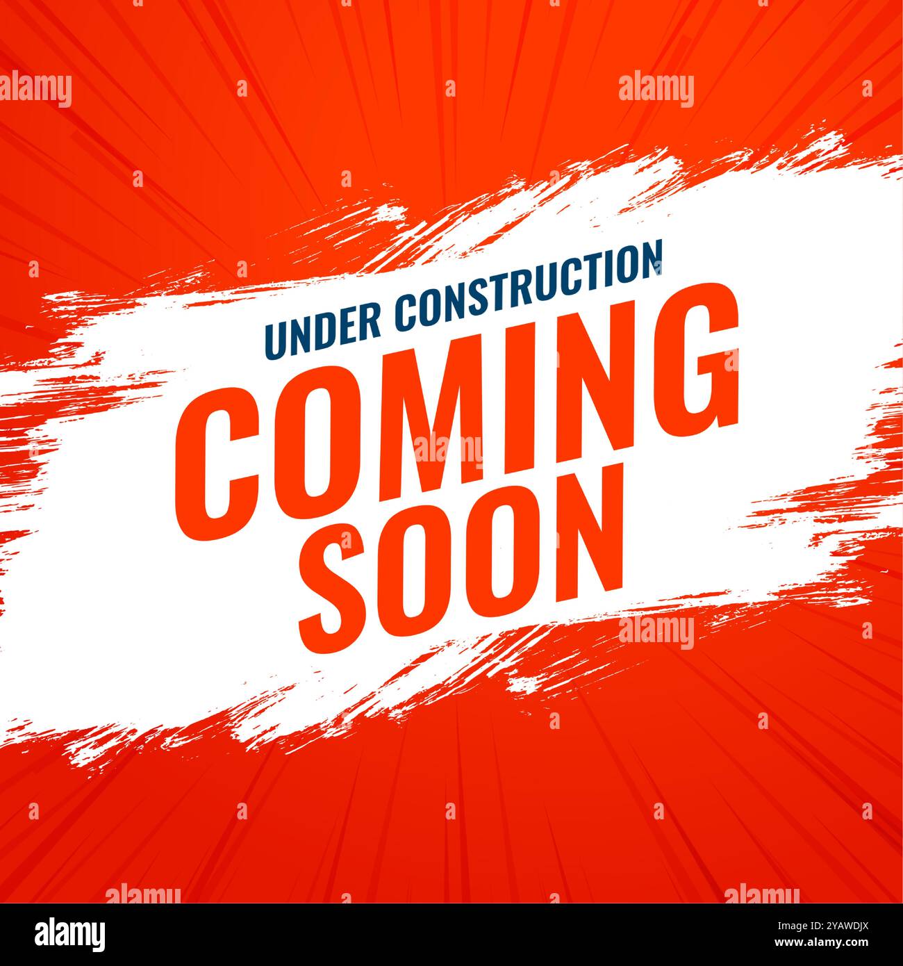 abstrait bientôt sous affiche de construction avec vecteur d'effet grungy Illustration de Vecteur