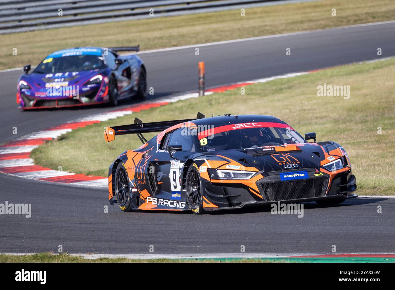 Peter Erceg / Marcus Clutton PB Racing par JMH Audi GT3 lors de la course du British Endurance Championship 2024 à Snetterton, Norfolk, Royaume-Uni Banque D'Images