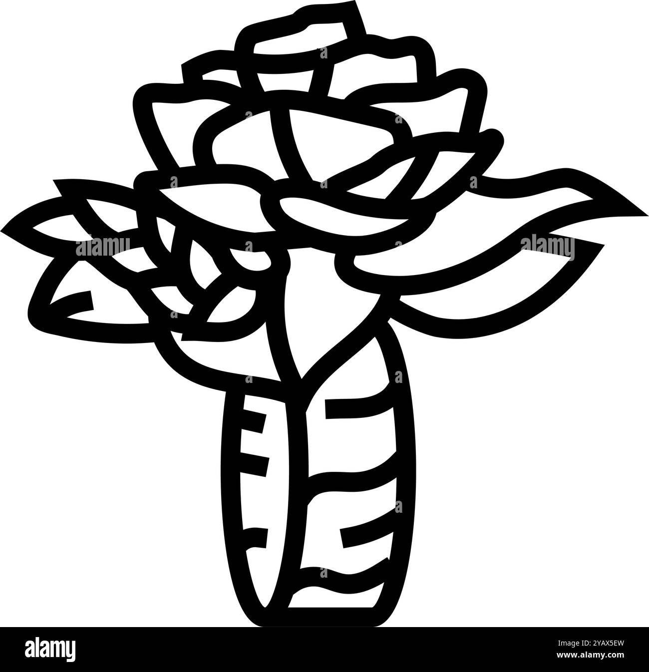 illustration vectorielle d'icône de ligne de fleur de bouquet de poignet corsage Illustration de Vecteur