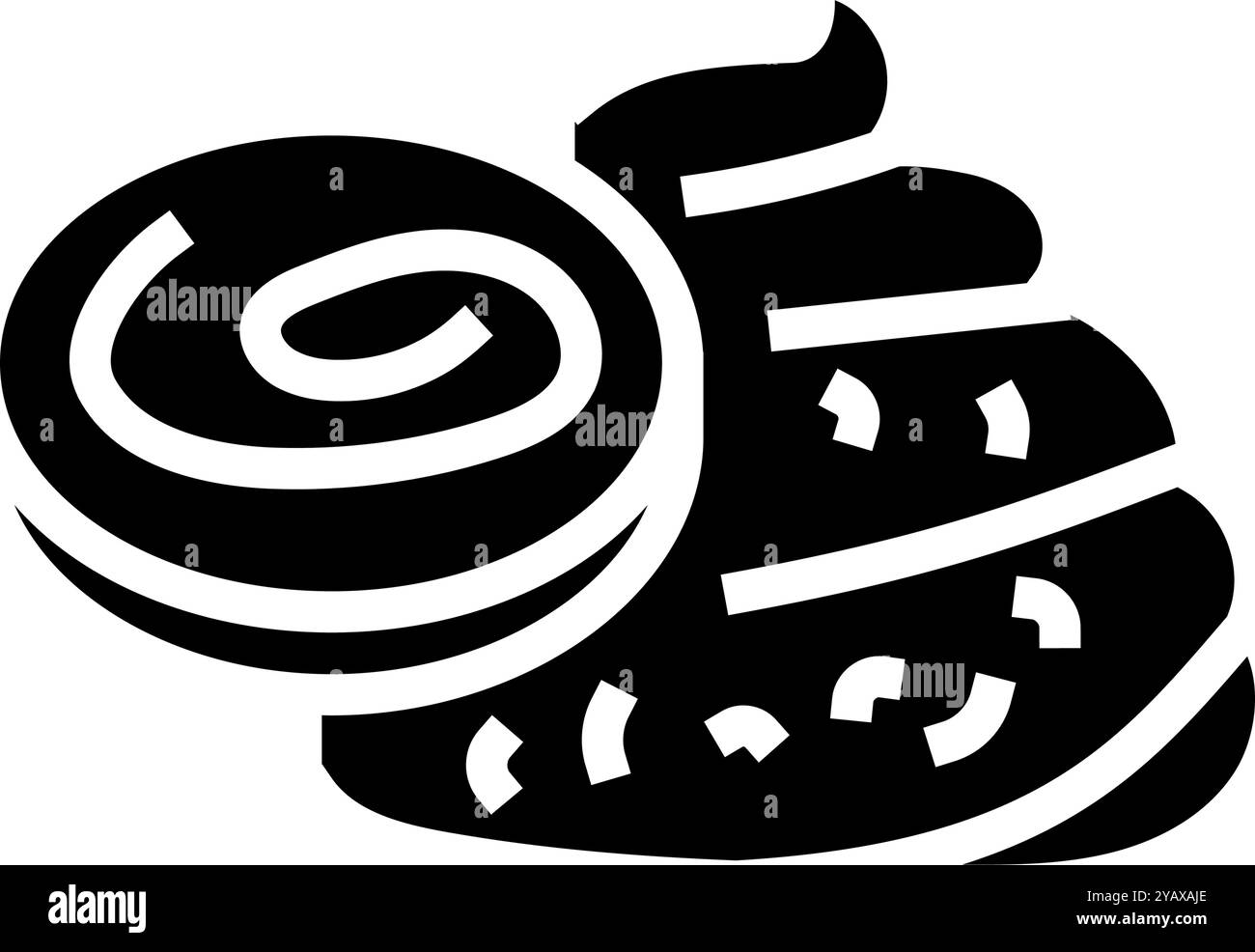 illustration vectorielle d'icône de glyphe d'échantillon de selles infestées Illustration de Vecteur