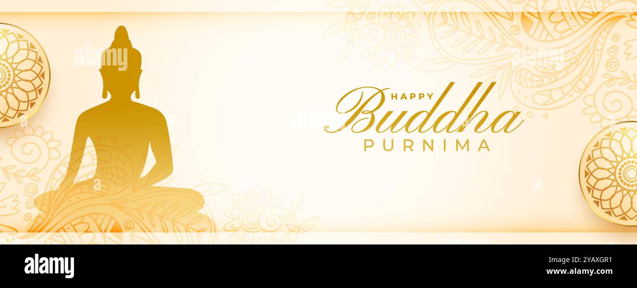 vecteur de conception de papier peint d'événement de bouddha culture hindoue Illustration de Vecteur