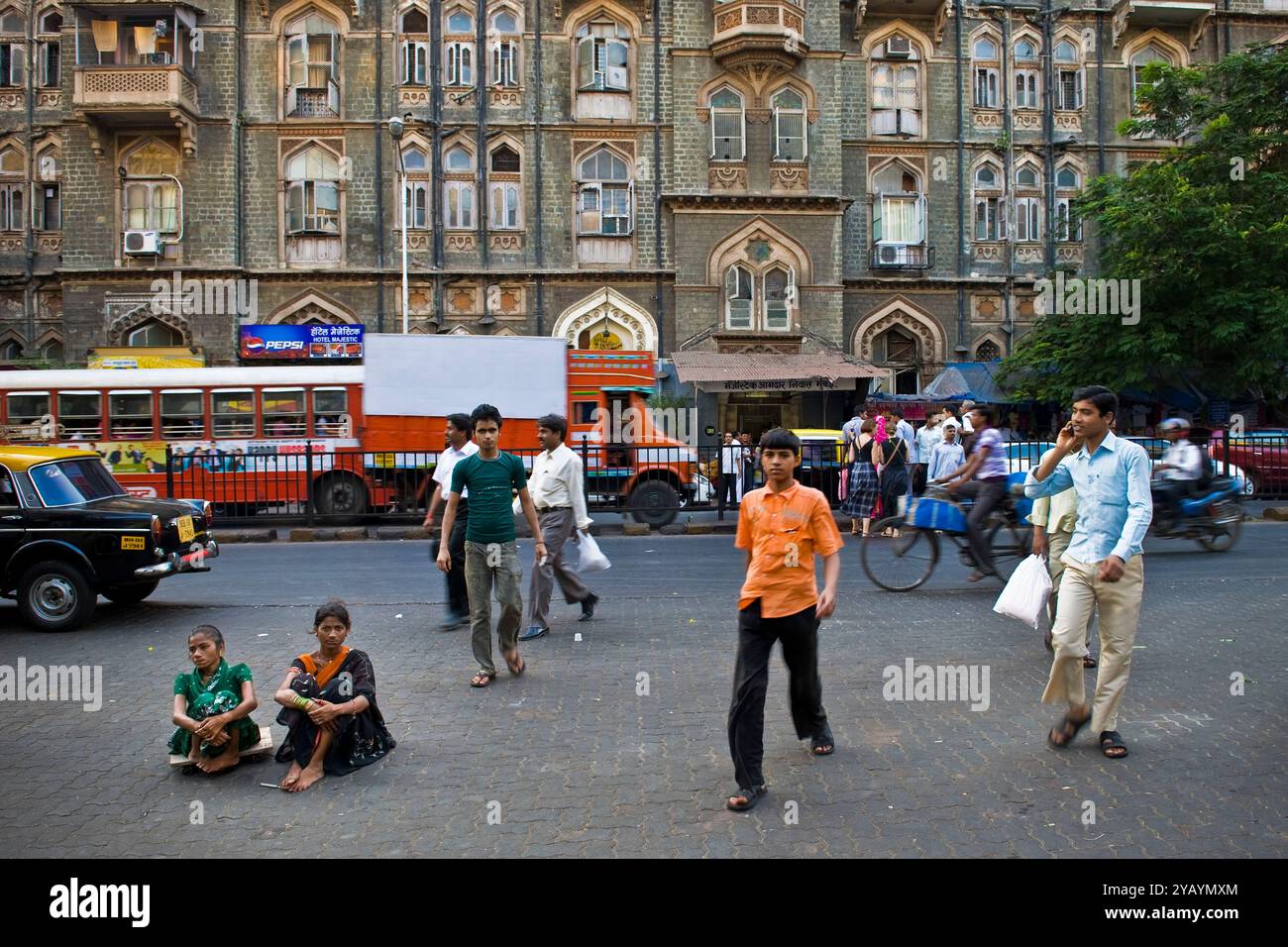 L'agitation sociale, Mumbai, Inde Banque D'Images