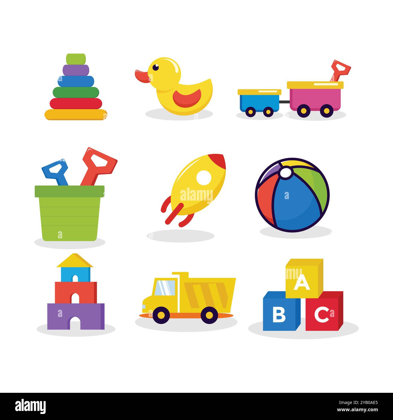 Meilleures collections Toys Kids Vector Design Illustration de Vecteur