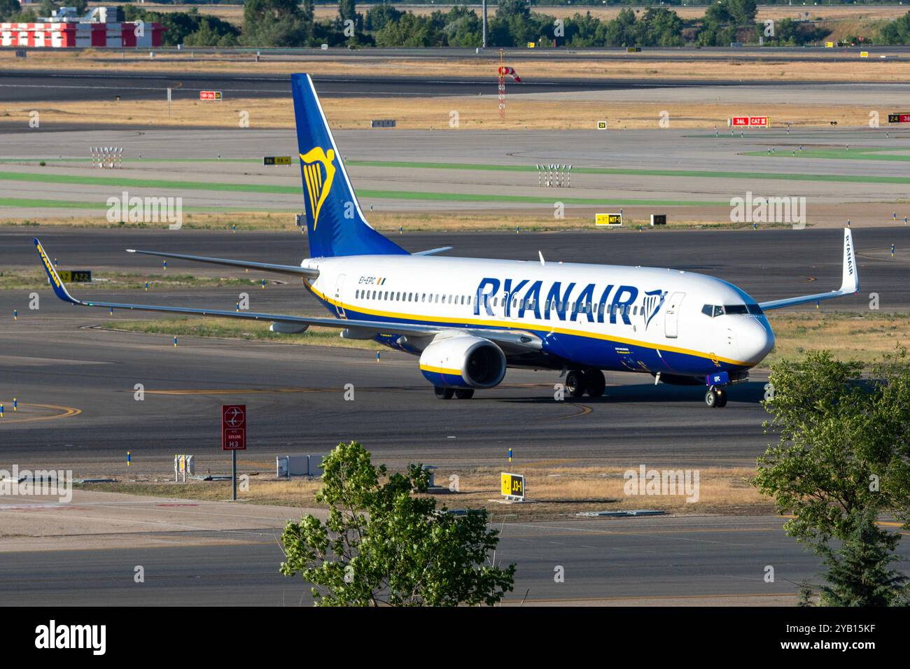 Boeing 737 de la compagnie aérienne à bas prix Ryanair Banque D'Images