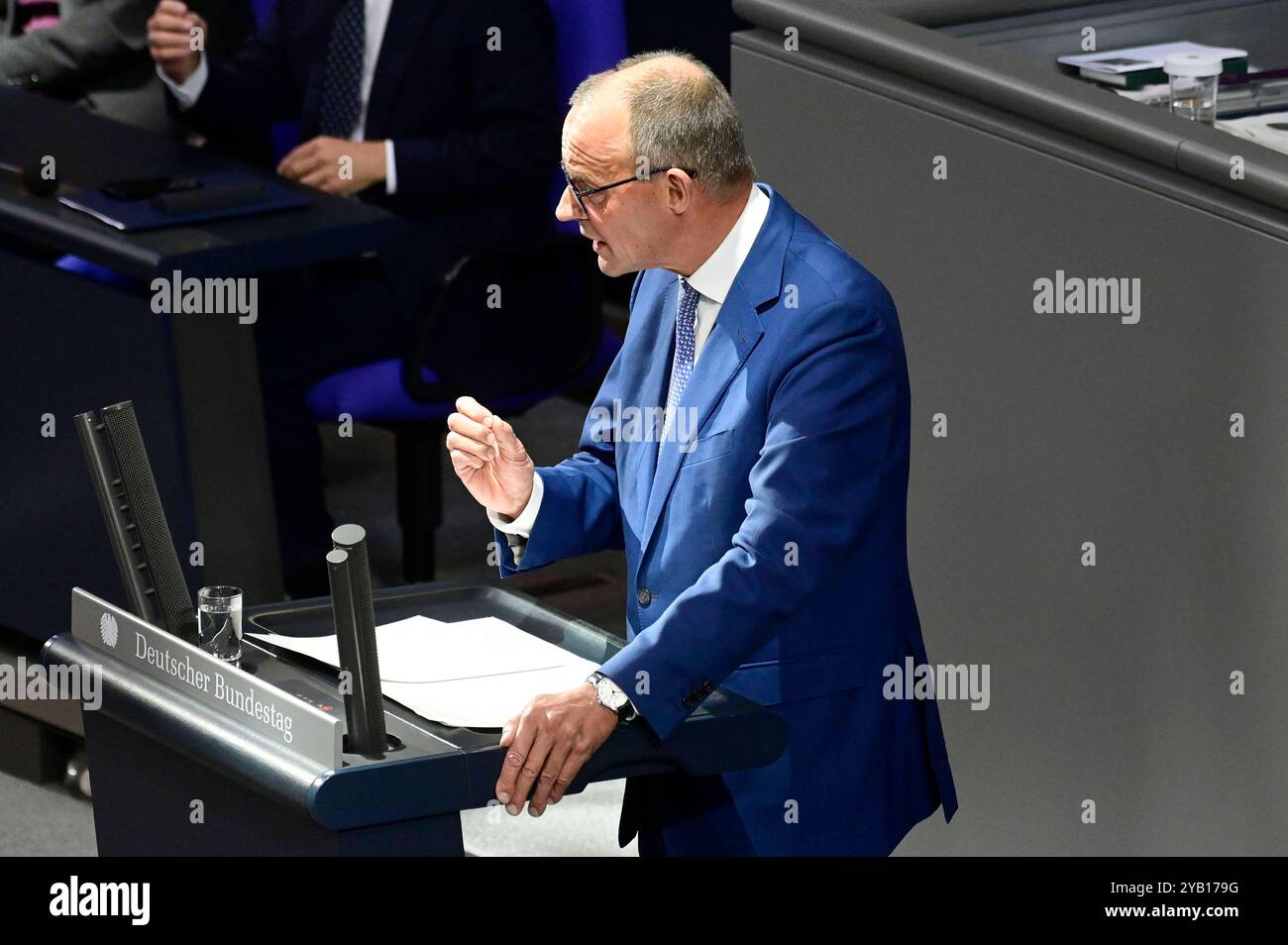 Friedrich Merz in der 193. Sitzung des Deutschen Bundestages im Reichstagsgebäude. Berlin, 16.10.2024 *** Friedrich Merz à la 193e session du Bundestag allemand au bâtiment du Reichstag Berlin, 16 10 2024 Foto:XF.xKernx/xFuturexImagex bundestagssitzung193 4050 Banque D'Images