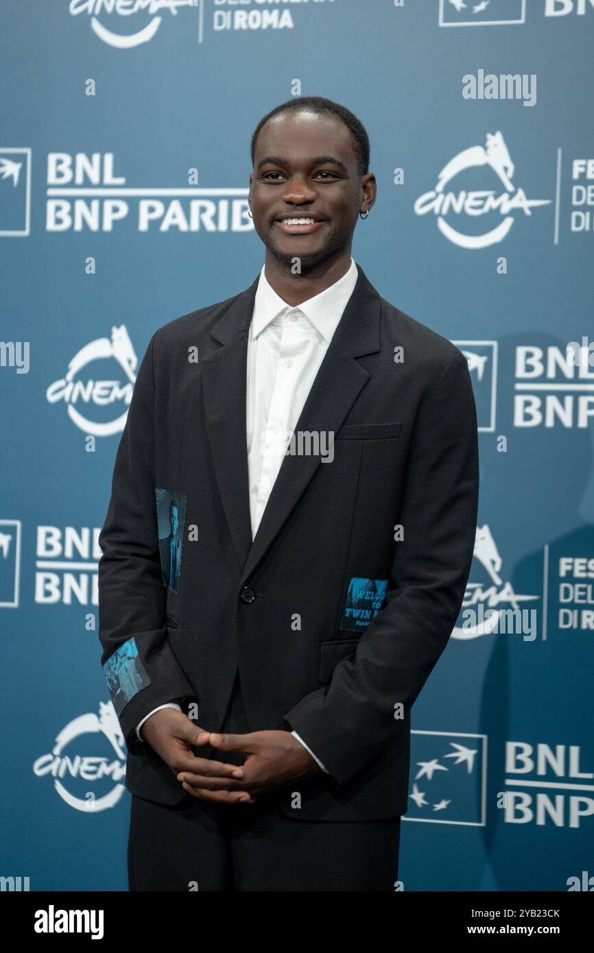 Rome, Italie. 16 octobre 2024. Ethan Herisse assiste à la photoconférence ''nickel Boys'' à l'Auditorium Parco Della Musica à Rome, Italie, le 16 octobre 2024. (Photo de Luca Carlino/NurPhoto)0 crédit : NurPhoto SRL/Alamy Live News Banque D'Images