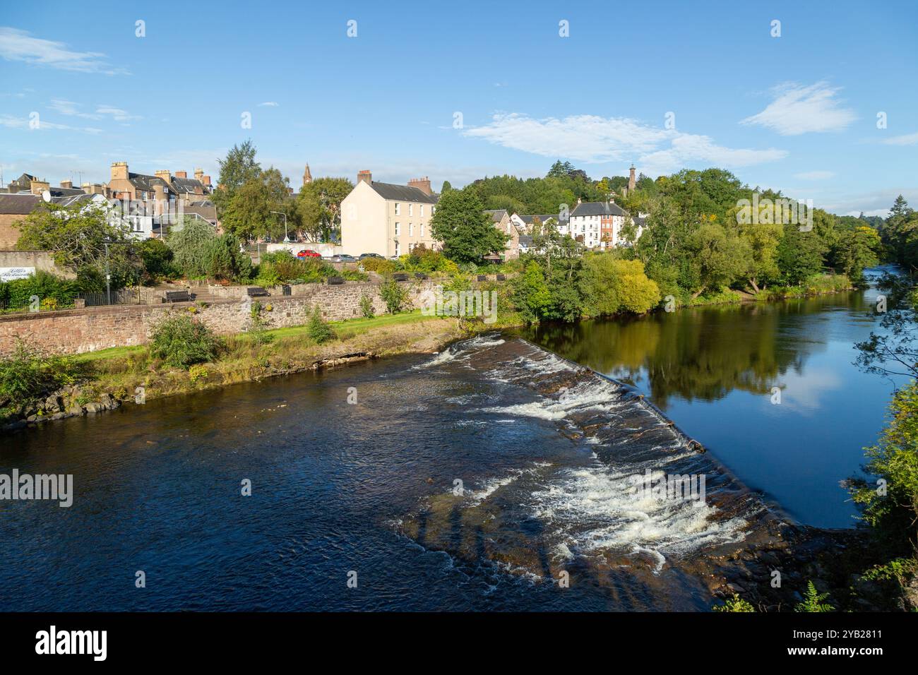 River Ericht à Blairgowrie, Perthshire, Écosse Banque D'Images