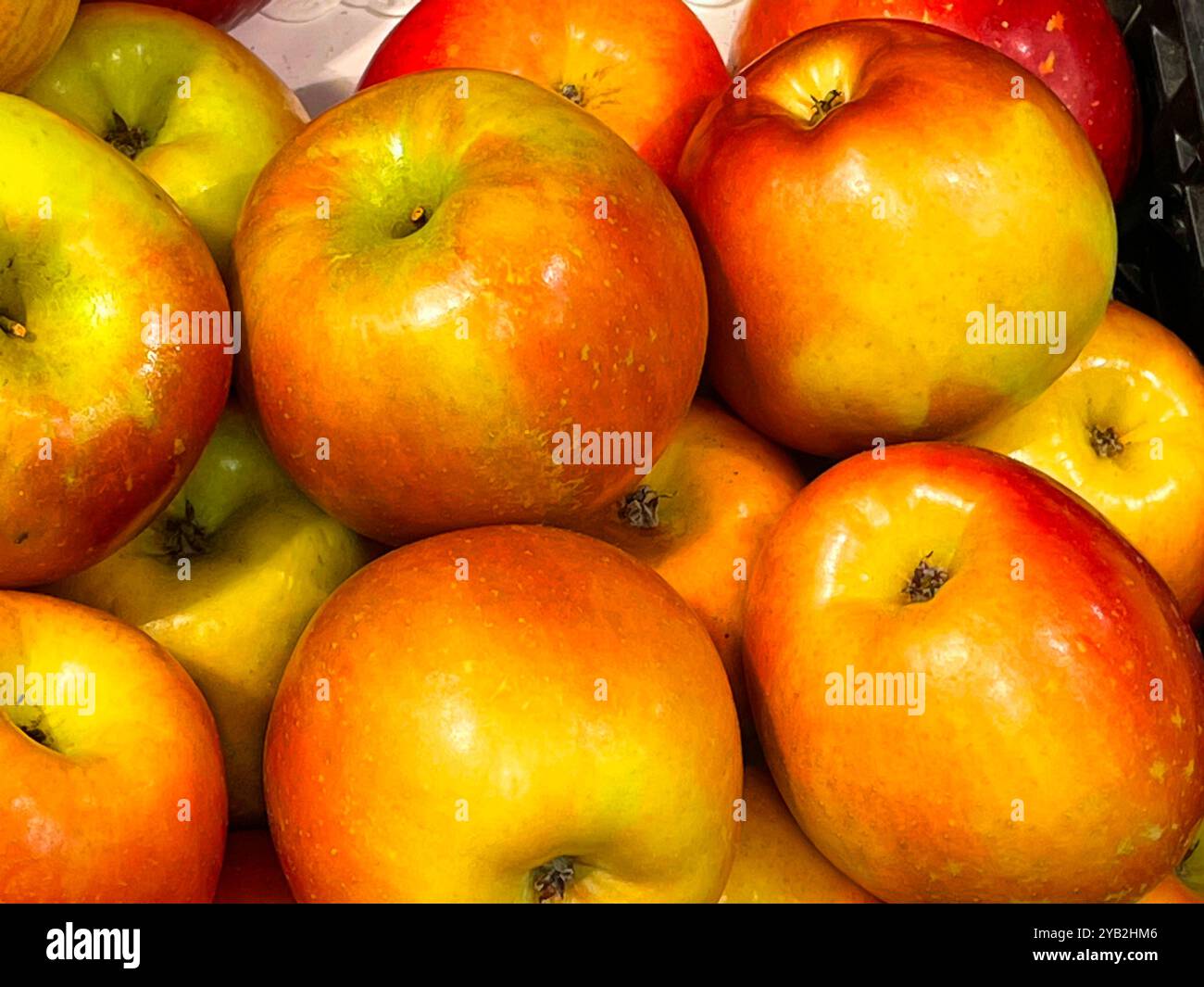 Pommes rouges. - Image de stock capturée avec un smartphone