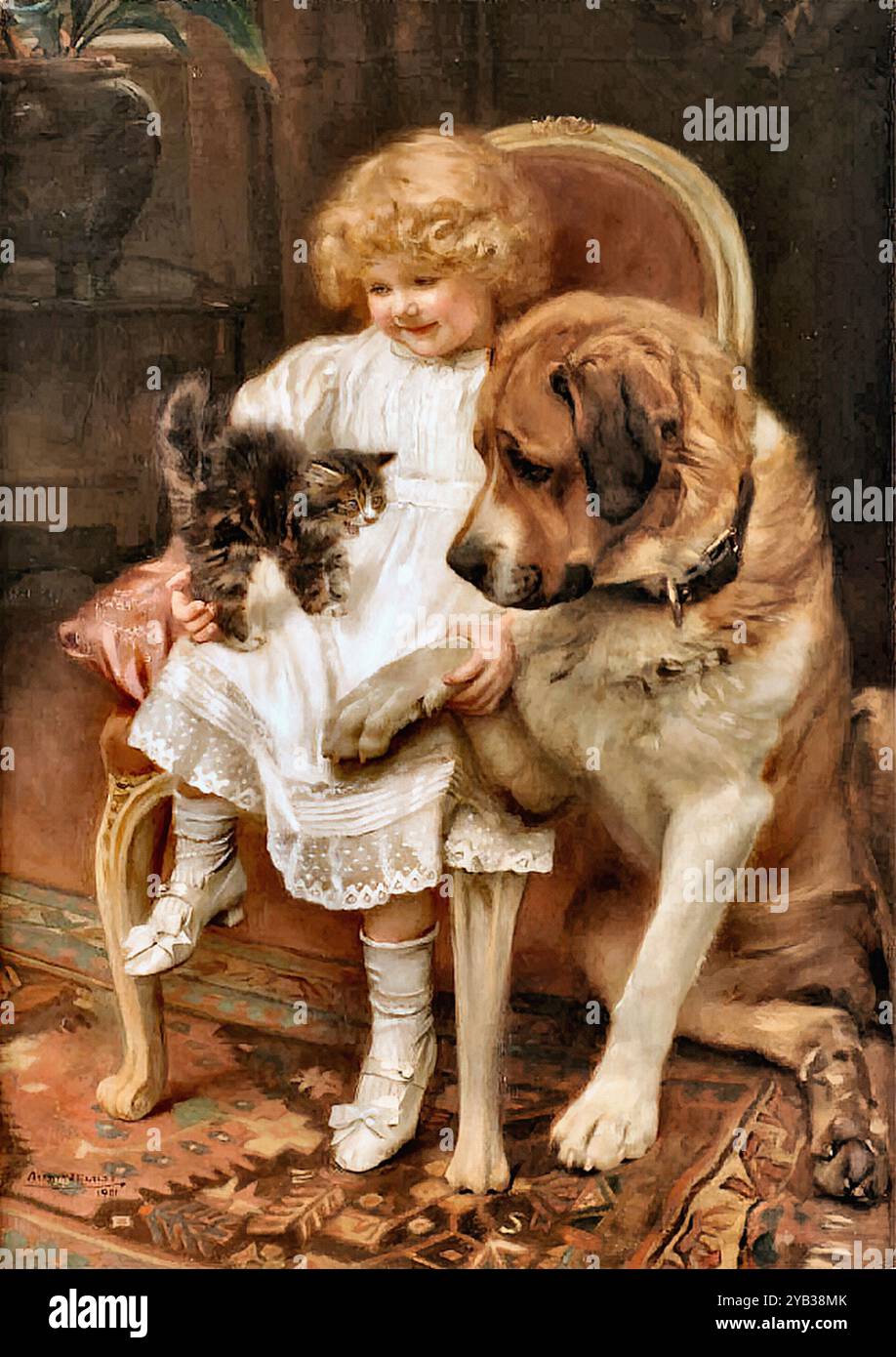 Elsley, Arthur John - embrasse-toi et sois ami Banque D'Images