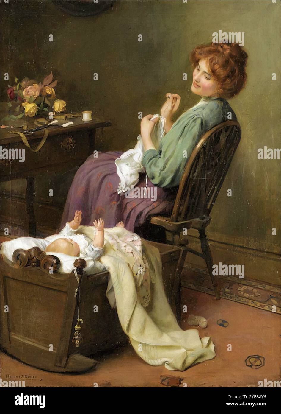 Elsley, Arthur John - Maman's Darling Banque D'Images