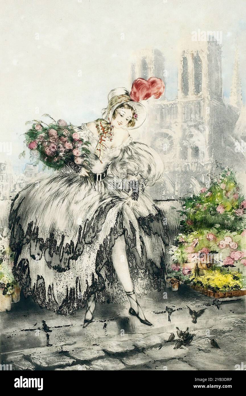 Icart, Louis - Musetta Banque D'Images