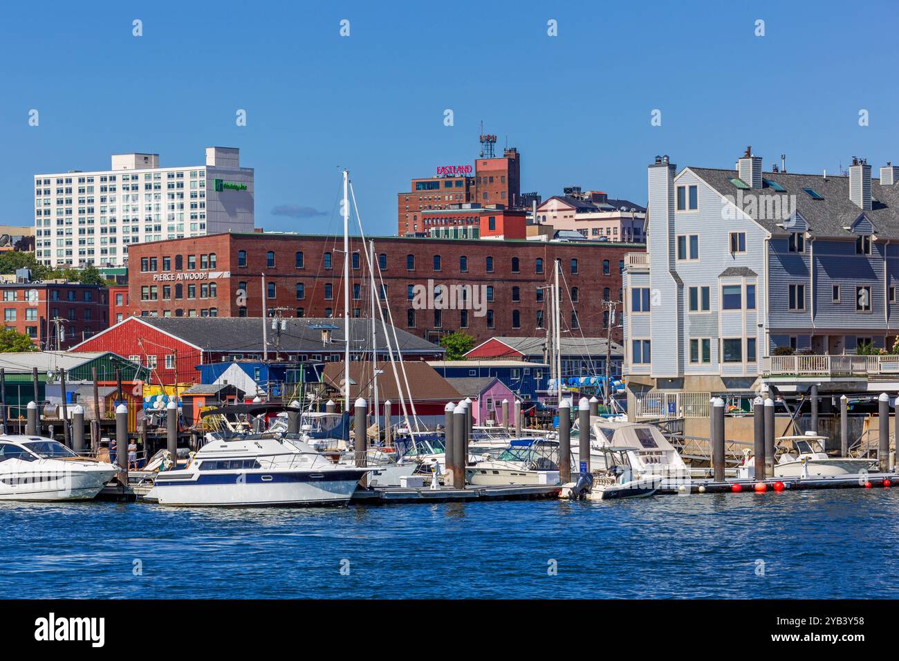 Portland Waterfront, Maine, États-Unis Banque D'Images