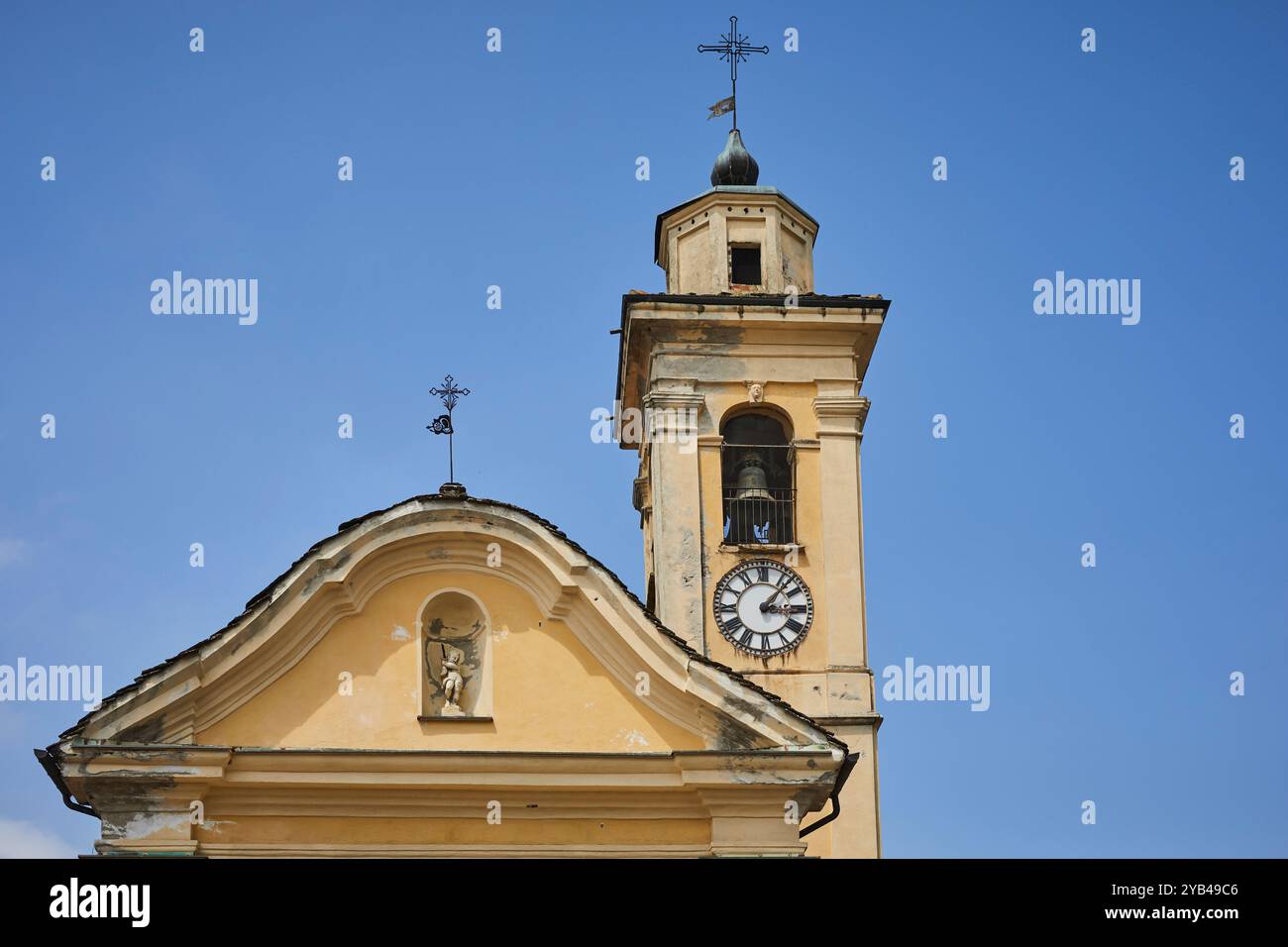 Église San Giovanni Decollato, Murazzano, Cuneo, Piémont, Italie Banque D'Images