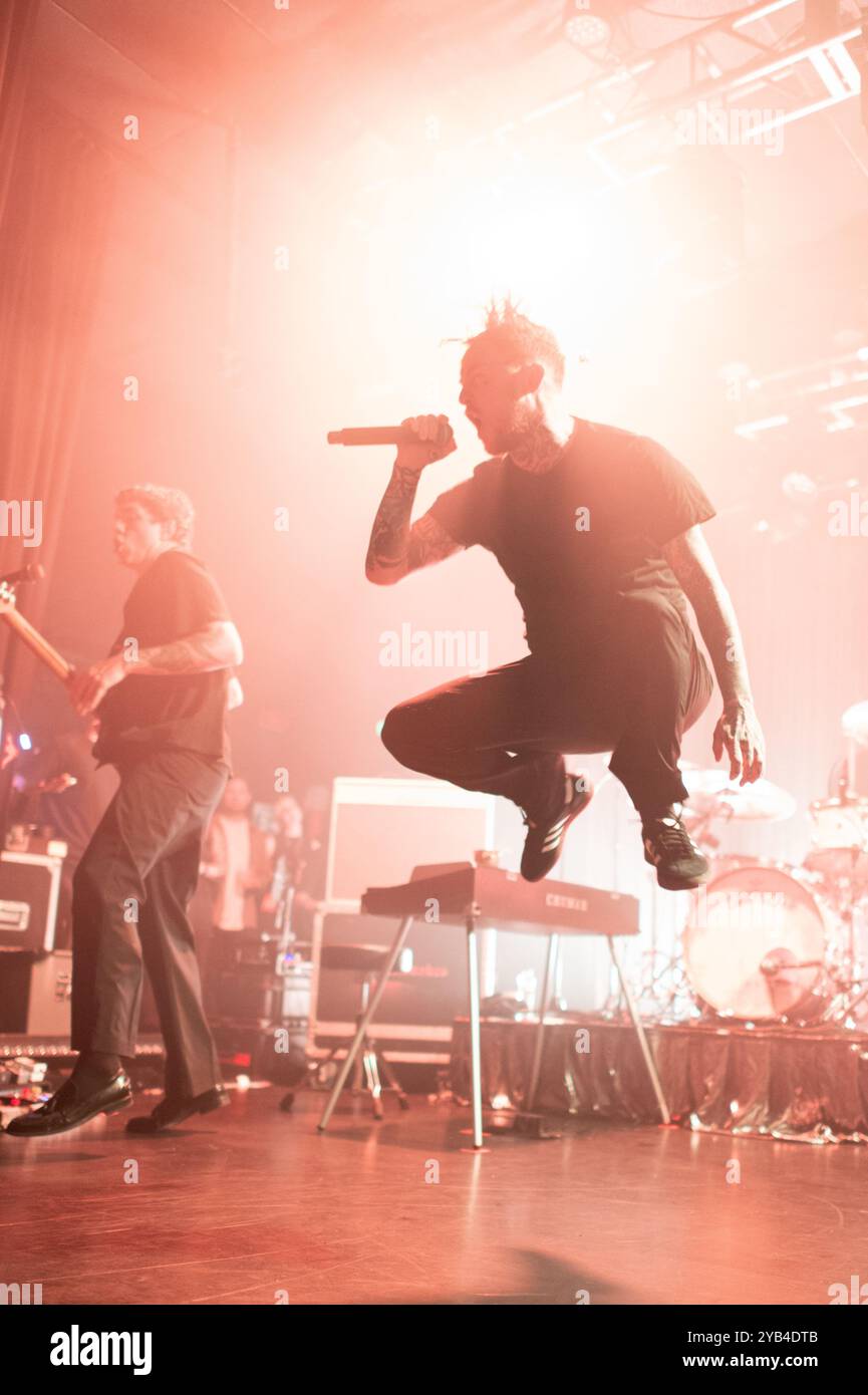 Frank carter & The Rattlesnakes en concert à Electric Ballroom, Camden à Londres. Banque D'Images Frank carter & The Rattlesnakes en concert à Electric Ballroom, Camden à Londres. Banque D'Images