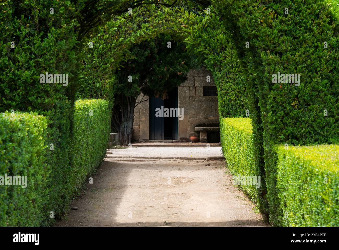 Jardin du Palais Mateus, Vila Real, Portugal Banque D'Images