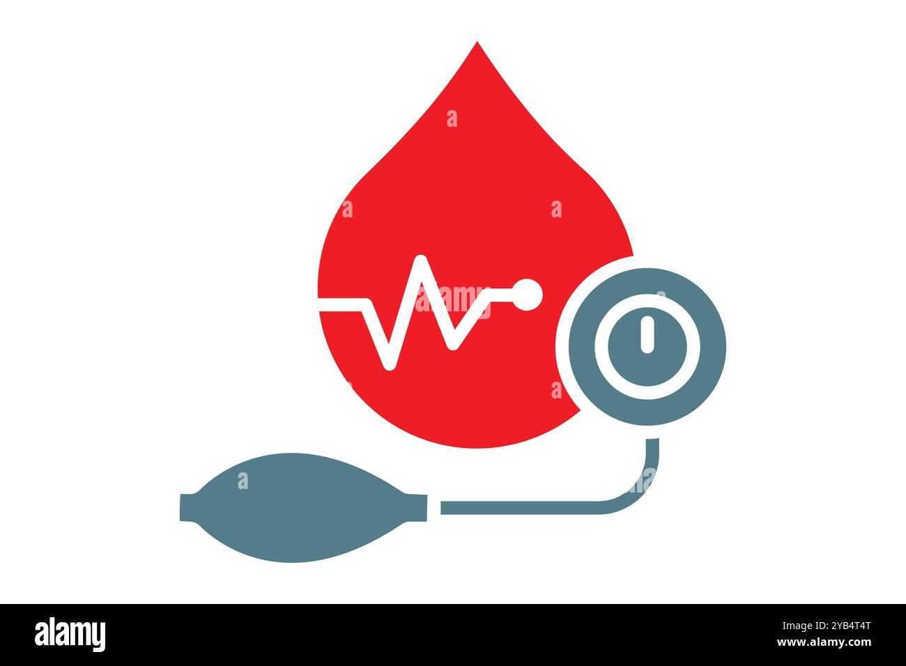 Icône de pression artérielle. style d'icône unie. icône associée à médical. illustration vectorielle des éléments de santé Illustration de Vecteur