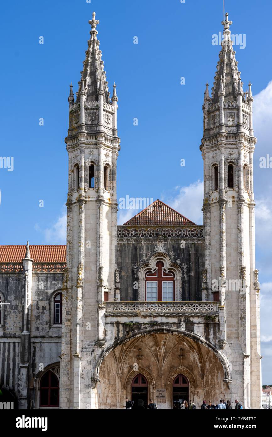 Entrée au Musée maritime de Lisbonne, Portugal Banque D'Images