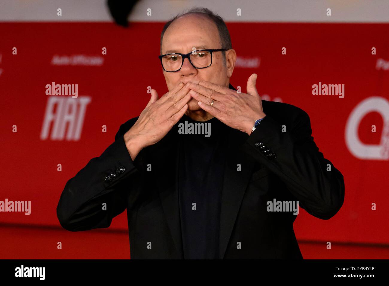 Rome, Italie. 16 octobre 2024. Carlo Verdone assiste au tapis rouge du film 'Berlinguer la grande Ambizione' lors du 19ème Festival du film de Rome à l'Auditorium Parco della Musica à Rome (Italie), le 16 octobre 2024. Crédit : Insidefoto di andrea staccioli/Alamy Live News Banque D'Images