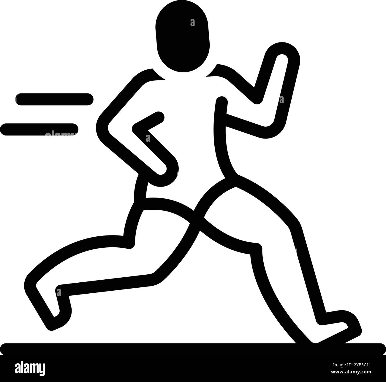 Icône de course, sprinter Illustration de Vecteur