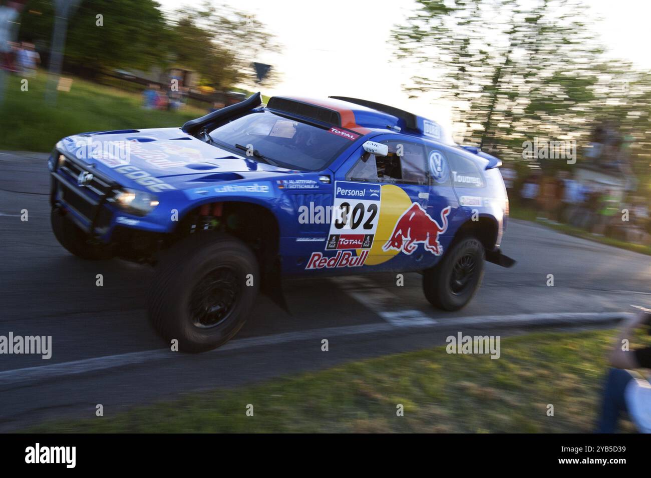 Zwickau, Allemagne, 10/05/2012, Dieter Depping dans le Volkswagen Race Touareg au shakedown du Rallye AVD Saxe 2012, Europe Banque D'Images