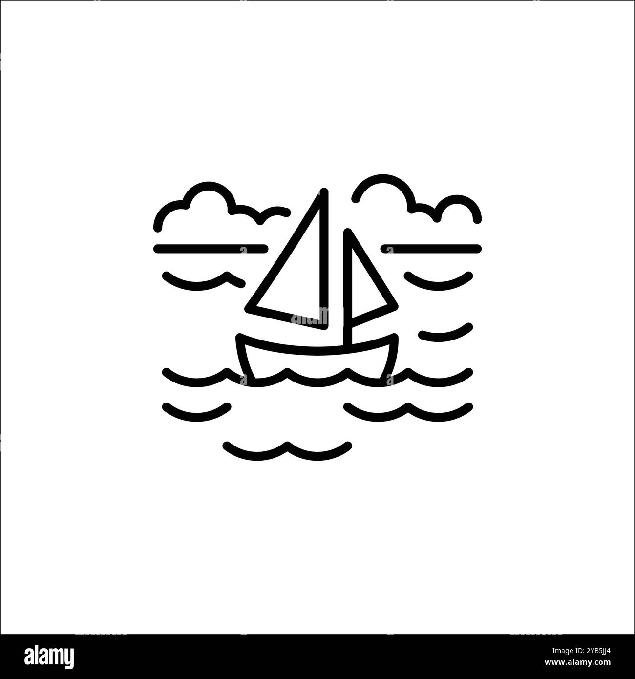 Icône de bateau polaire Illustration de Vecteur